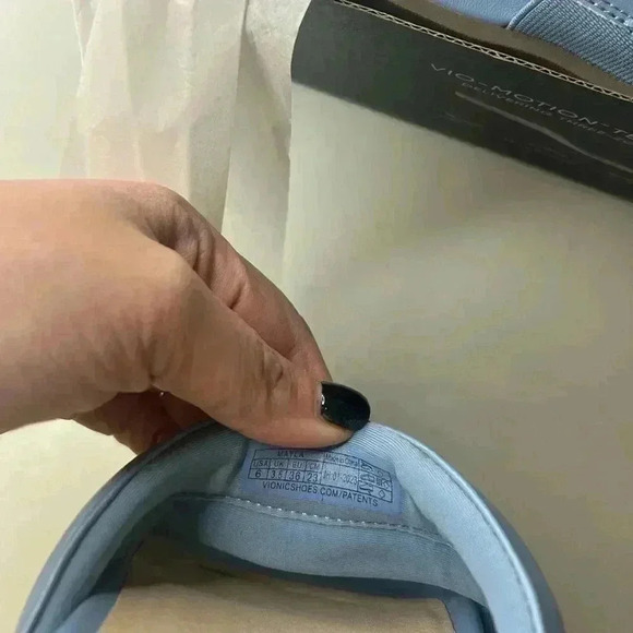 Vionic Mayla Double Band Slide Blue Slip On Puffer Straps Size 6M NIB - Picture 6 of 6